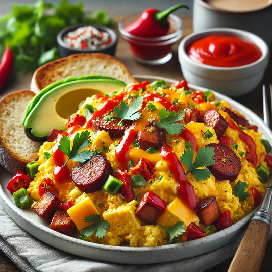 Sweet Heat Spicy Breakfast Scramble